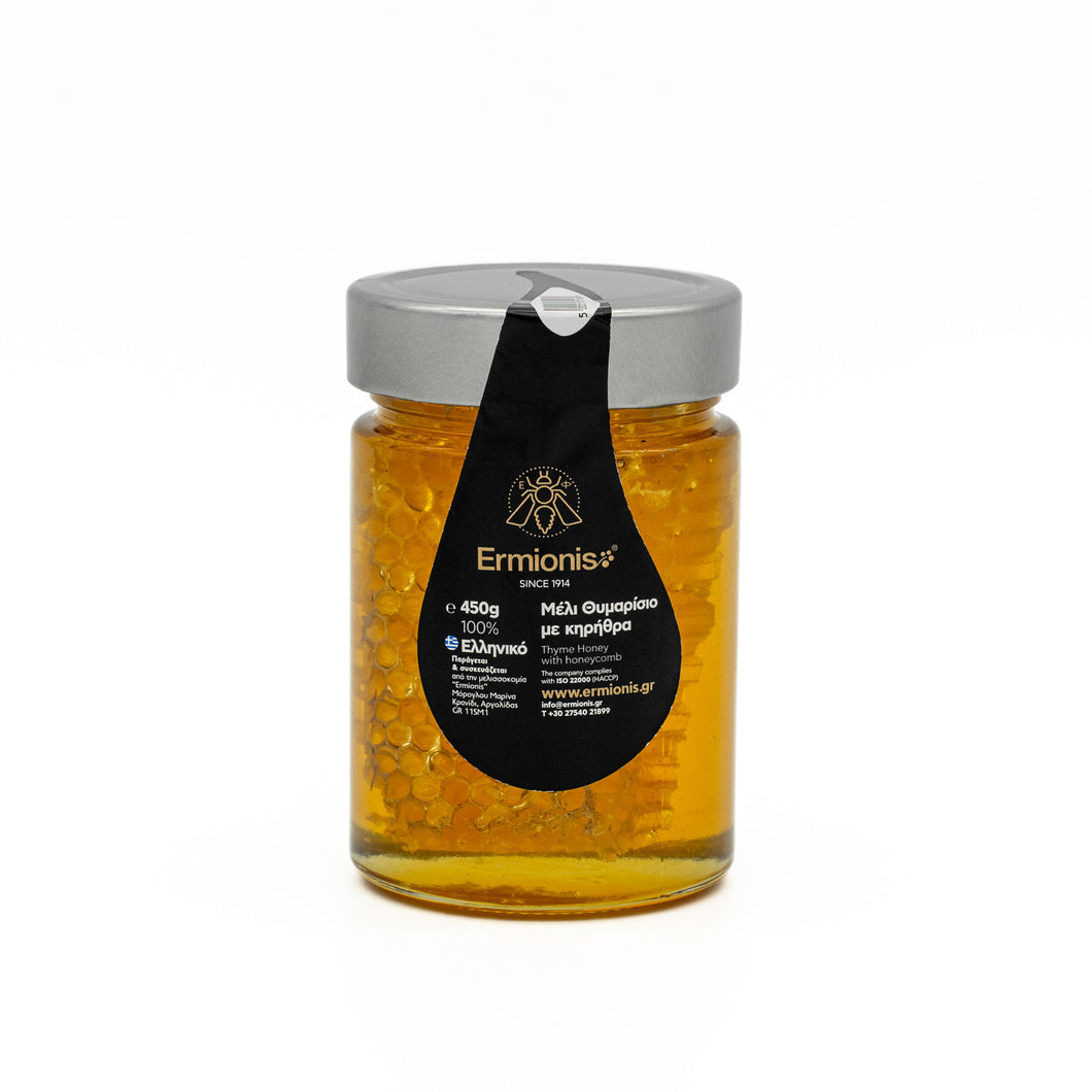 Θυμαρίσιο Μέλι με Κηρήθρα – Thyme Honey with Honeycomb